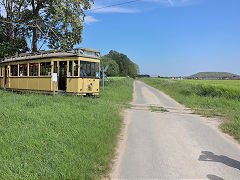 
Berlin tram '5964' on the demonstraton line, May 2024