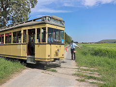 
Berlin tram '5964' on the demonstraton line, May 2024