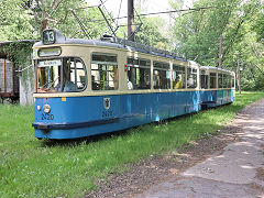 
Munich tram '2420' running on the loop, May 2024