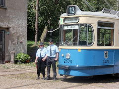 
Munich tram '2420' with her crew, May 2024