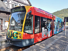 
Nordhausen hybrid tram '202', Ilfeld on the HSB, Germany, September 2024