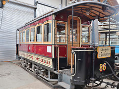 
Leipzig Museum tram trailer '86' from 1896, May 2024