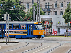 
Leipzig tram '2116' at work, May 2024