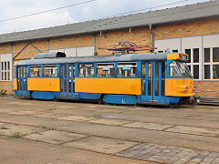 
Leipzig tram '2141' awaiting shipment to the Ukraine, May 2024