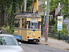 
Tram '28' at Woltersdorf, Germany, May 2024