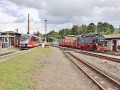 
'642 059' and '99 1786' at Cranzahl, Germany, September 2024