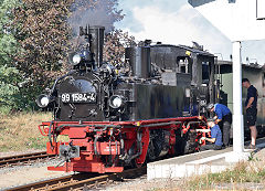 
'99 1584' at Oschatz on the Dollnitzbahn, September 2024