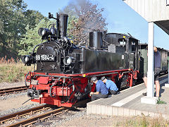 
'99 1584' at Oschatz on the Dollnitzbahn, September 2024