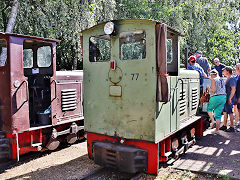 
600mm loco '77', LKM '248675' of 1955 at Glossen, September 2024