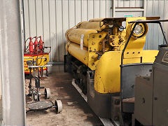 
'25' , ZPCHS Prague '122' of 1958, 0-4-0 compressed air loco at Frankfurt Feldbahn Museum, September 2024