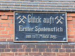 
Hohenfels potash mine engine house plaque, May 2024