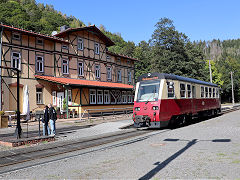 
'187 018' at Eisfelder Talmuhle, Harz Railway, September 2024