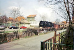 
'99 7232' at Wernigerode, Harz Railway, April 1993