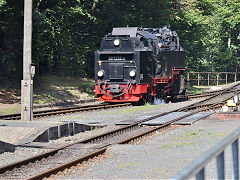 
'99 7232' at Eisfelder Talmuhle, Harz Railway, September 2024