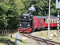 
'99 7232' at Eisfelder Talmuhle, Harz Railway, September 2024