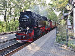 
'99 7232' at Ilfend, Harz Railway, September 2024