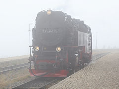 
'99 7241' at the top of the Brocken, Harz Railway, September 2024