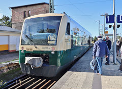 
'650 032' ('650 300') between Bergan and Putbus, September 2024