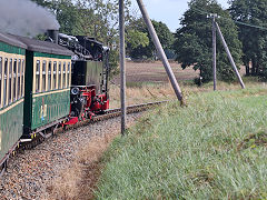 
'99 1784' on the Rugen Railway, September 2024