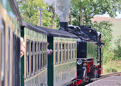 
'99 1784' on the Rugen Railway, September 2024