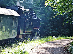 
'99 1734' on the Weisseritztalbahn, September 2024