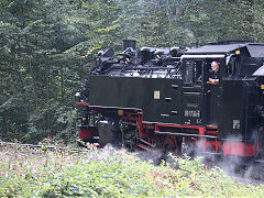 
'99 1734' on the Weisseritztalbahn, September 2024