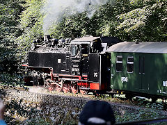 
'99 1734' on the Weisseritztalbahn, September 2024