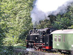 
'99 1734' on the Weisseritztalbahn, September 2024