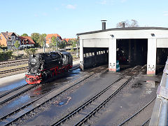 
'99 7236' at Wernigerode, Harz Railway, September 2024