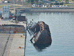 
'Gallions Reach' in or under Corfu harbour, September 2009