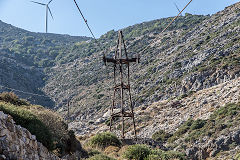 
A pylon on the Mounsouna ropeway, Naxos, October 2015