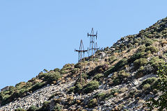 
A pylon on the Lionas ropeway, Naxos, October 2015