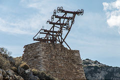 
Halfway station on the Lionas ropeway, Naxos, October 2015