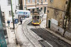 
Tram No 582 at Lisbon, May 2016
