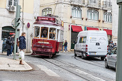 
Tourist tram No 5, ex No 583, Lisbon, May 2016