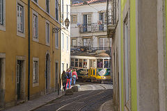 
Tram No 577 at Lisbon, March 2014