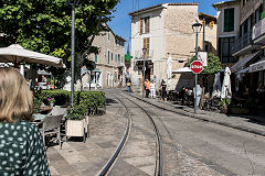 
Tramway through Soller Square, Soller, Mallorca, May 2016