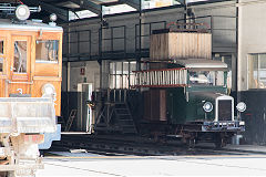 
Soller Railway No 3 and works car, Soller, Mallorca, May 2016