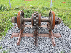 
A rack axle at Realp, September 2022