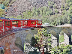 
RhB '3511' on the Bruschio spiral viaduct, September 2022