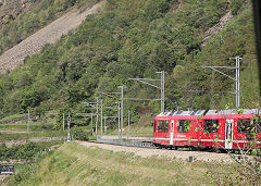 
RhB '3512' on the Bruschio spiral viaduct, September 2022