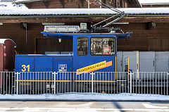 
WaB loco '31' at Lauterbrunnen, February 2019