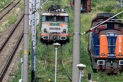 
CFR '425 186' at Timisoara, ex-SNCF BB 25186, June 2019