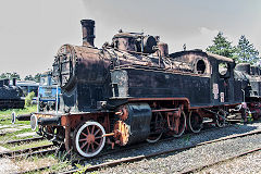 
CFR '375 032', 2-6-2T bult by MAVAG 2648 in 1911 at Sibiu, June 2019
