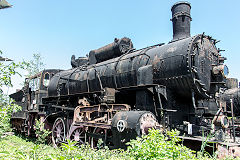 
CFR '324 951', 2-6-2 built by MAVAG Budapest 4074 of 1917 at Sibiu, June 2019