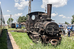 
CFR '388 002', 0-6-0 built by Weiner Neustadt 3897 of 1896 at Sibiu, June 2019