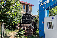 
CFR '40 004', 2-8-2T rack loco built by Florisdorf 1785 in 1908 at Sibiu, June 2019