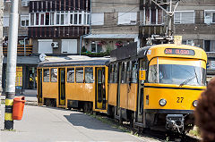
Oradea tram '27' and trailer '127', June 2019