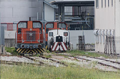 
Industrial locos in Naples dockland, Naples, Italy, May 2018