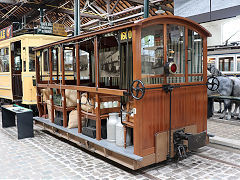 
Tram '1600' at Brussels Tram Museum, Belgium, June 2024